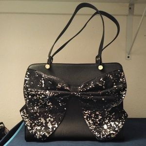 Betsey Johnson Sequin Bow Purse